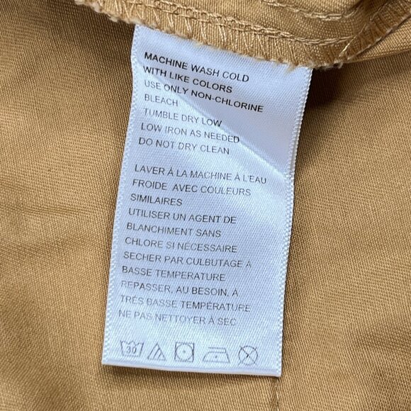 Urban Outfitters Laura Pleated Trouser Pants Drawstring Sand Yellow Size 4 - NWT - Picture 9 of 9